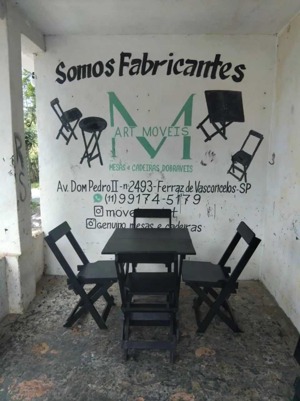 mesase cadeiras tudo dobrável 