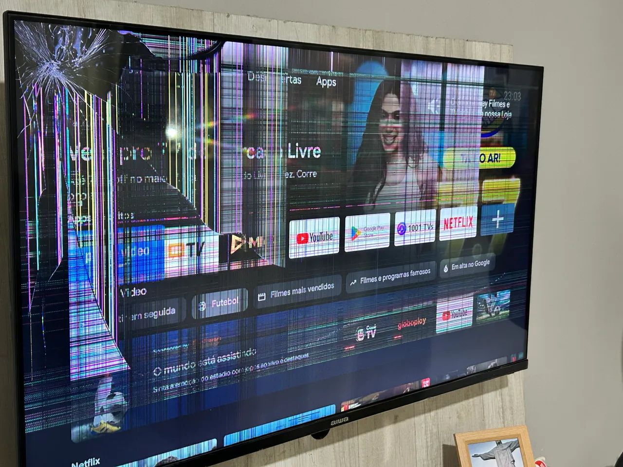 Smart tv AIWA retirada de peças  - Foto 2