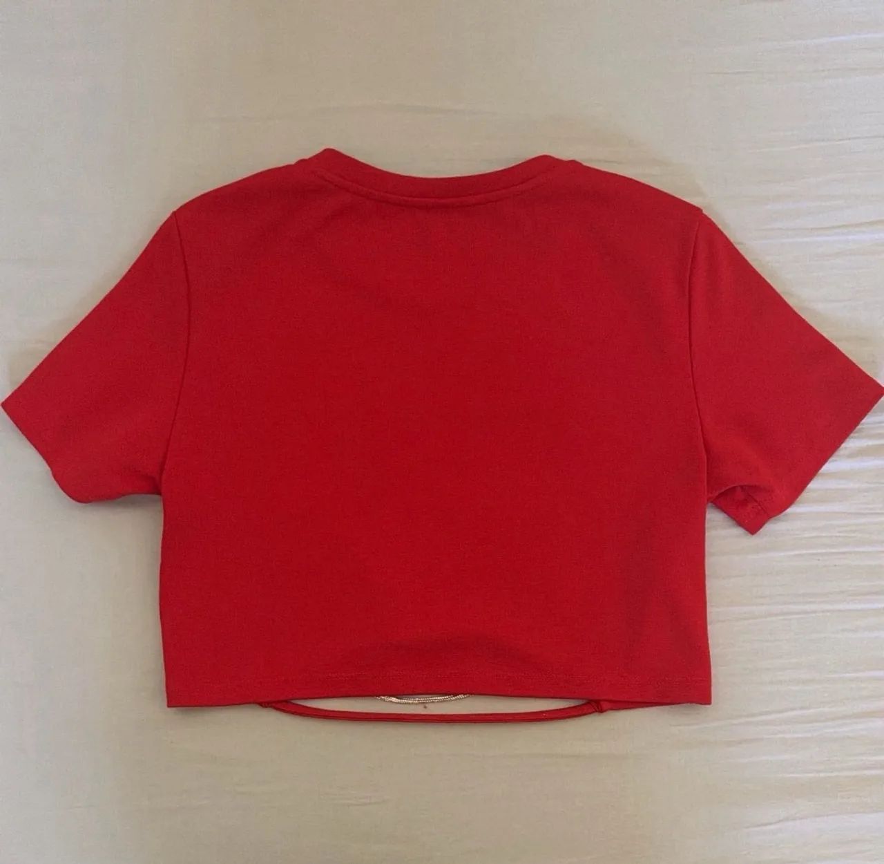 Blusa cropped vermelha m, Renner  - Foto 2