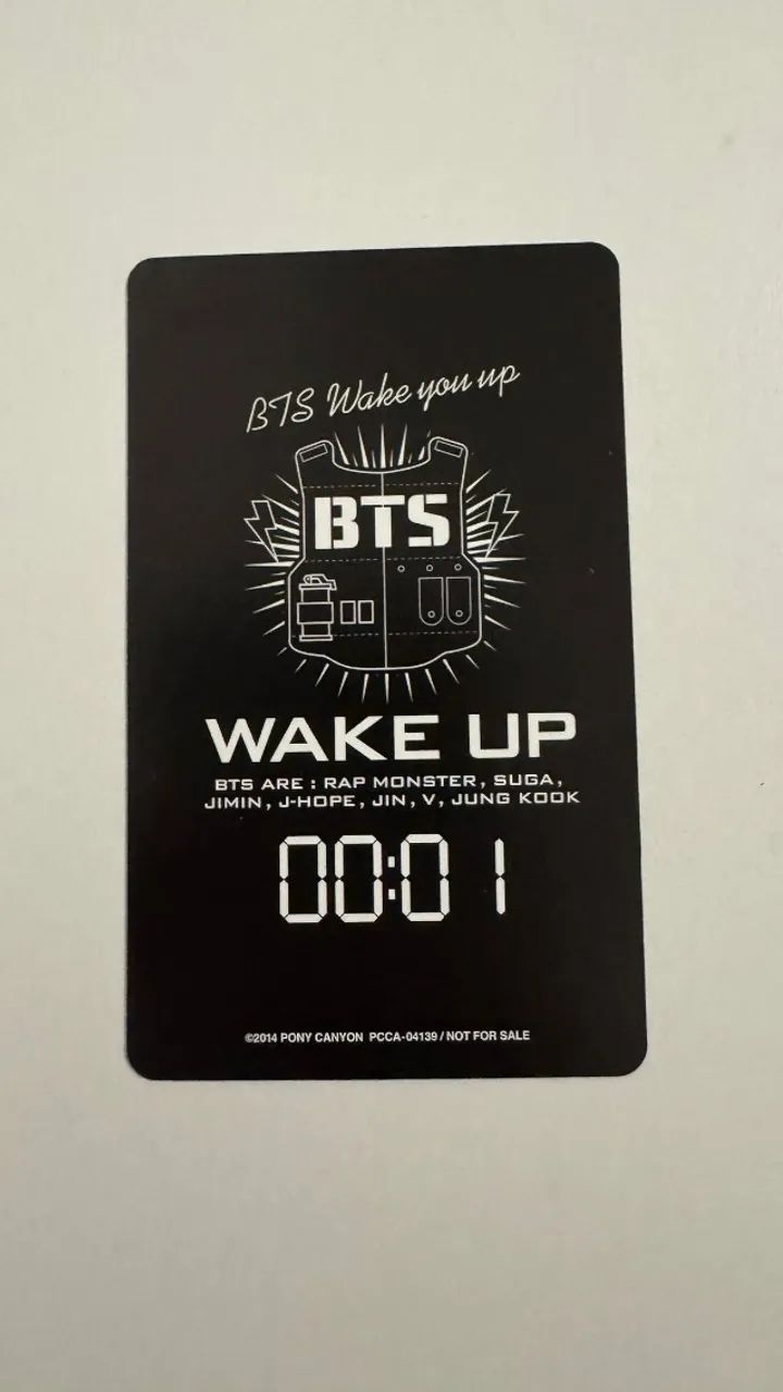 BTS WAKE UP JUNG KOOK トレカ Photocard BTS Jungkook Oficial Wake Up Japonês RARO Jung Kook