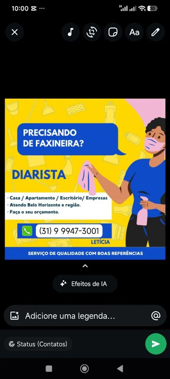 Faxineira /diarista