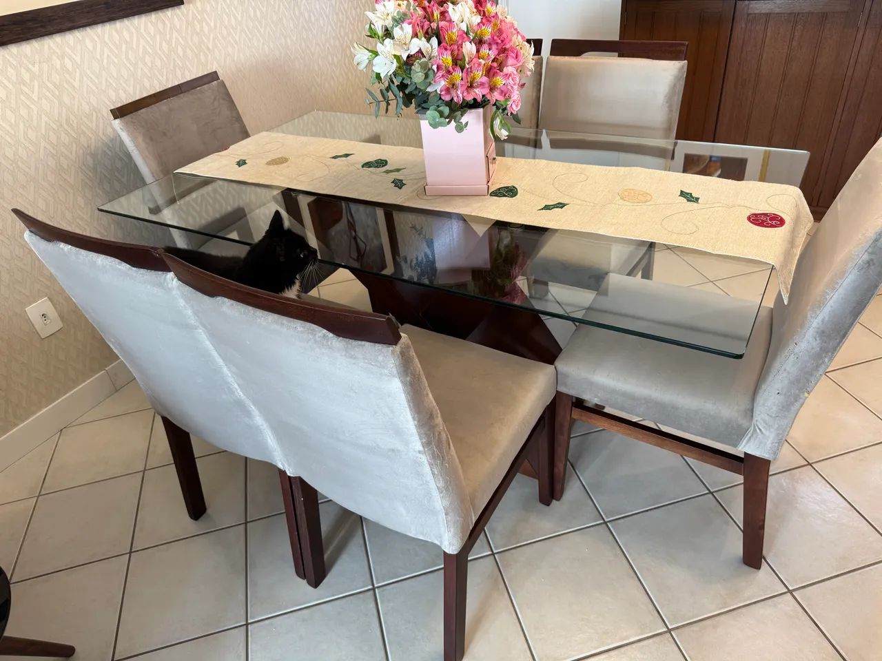 Mesa de janta com 6 cadeiras  - Foto 3