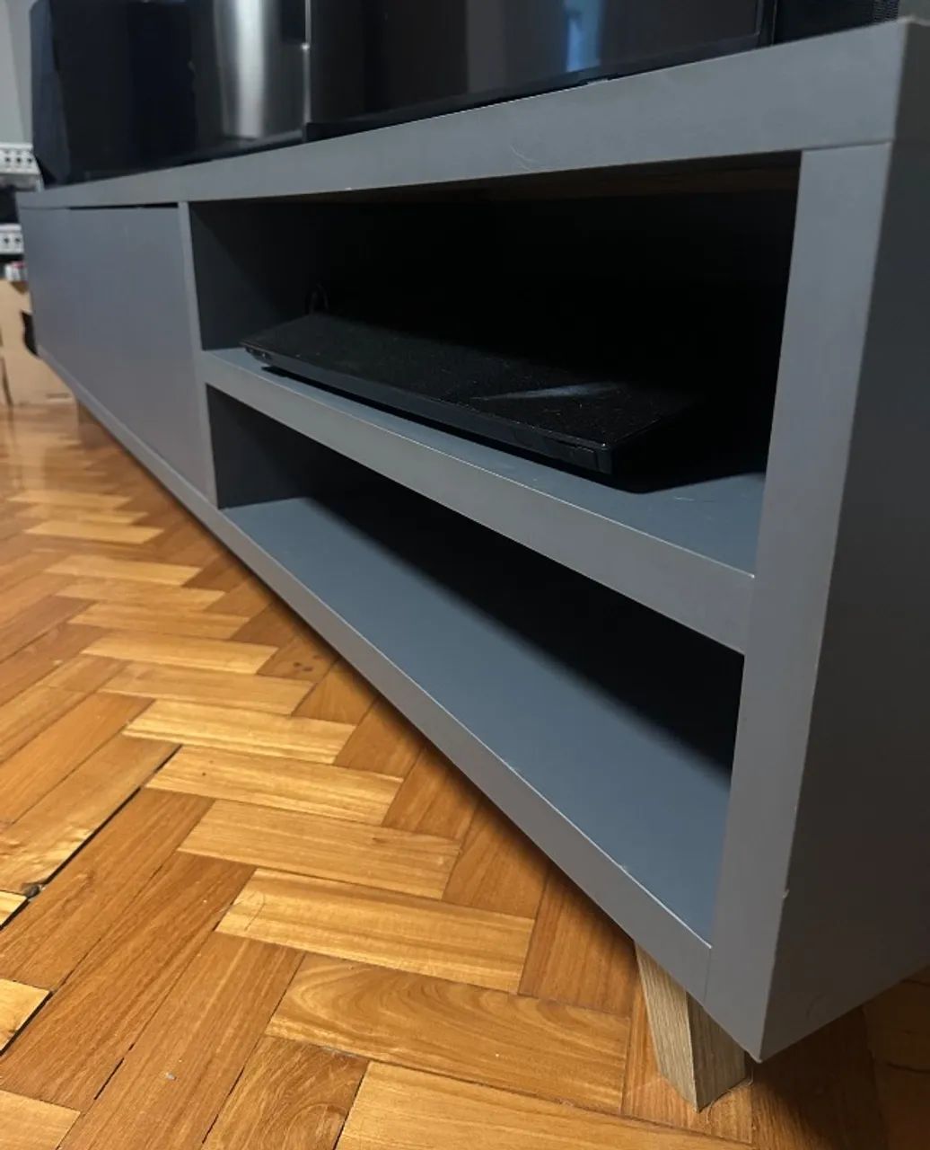Rack Sala TV cinza 100% MDF - Foto 2