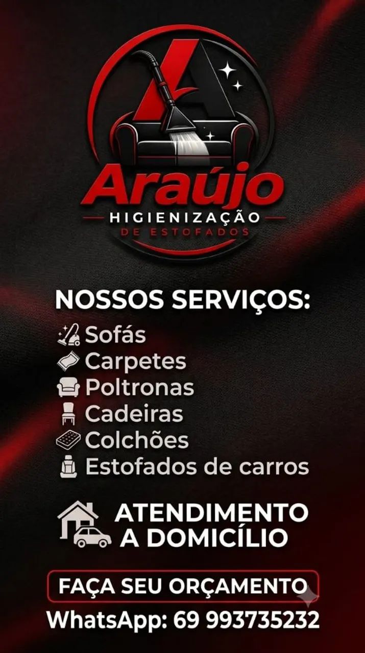 Higienização de Estofados em Geral 