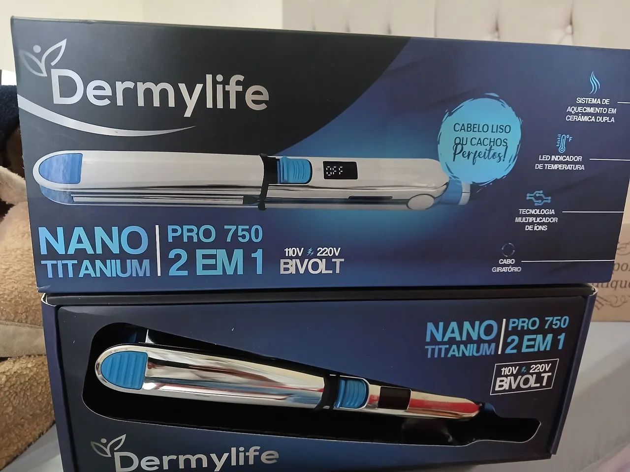 PRANCHA NANO TITANIUM PRO 750 2 EM 1 BIVOLT - Foto 2