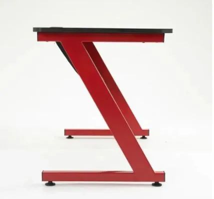 Mesa Gamer Metal e MDF Preta e Vermelha - Foto 4