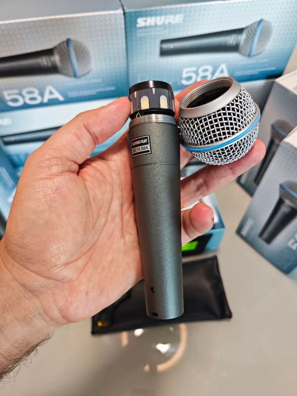 MICROFONE SHURE BETA 58A DINÂMICO ( promoção 329,00) - Foto 3