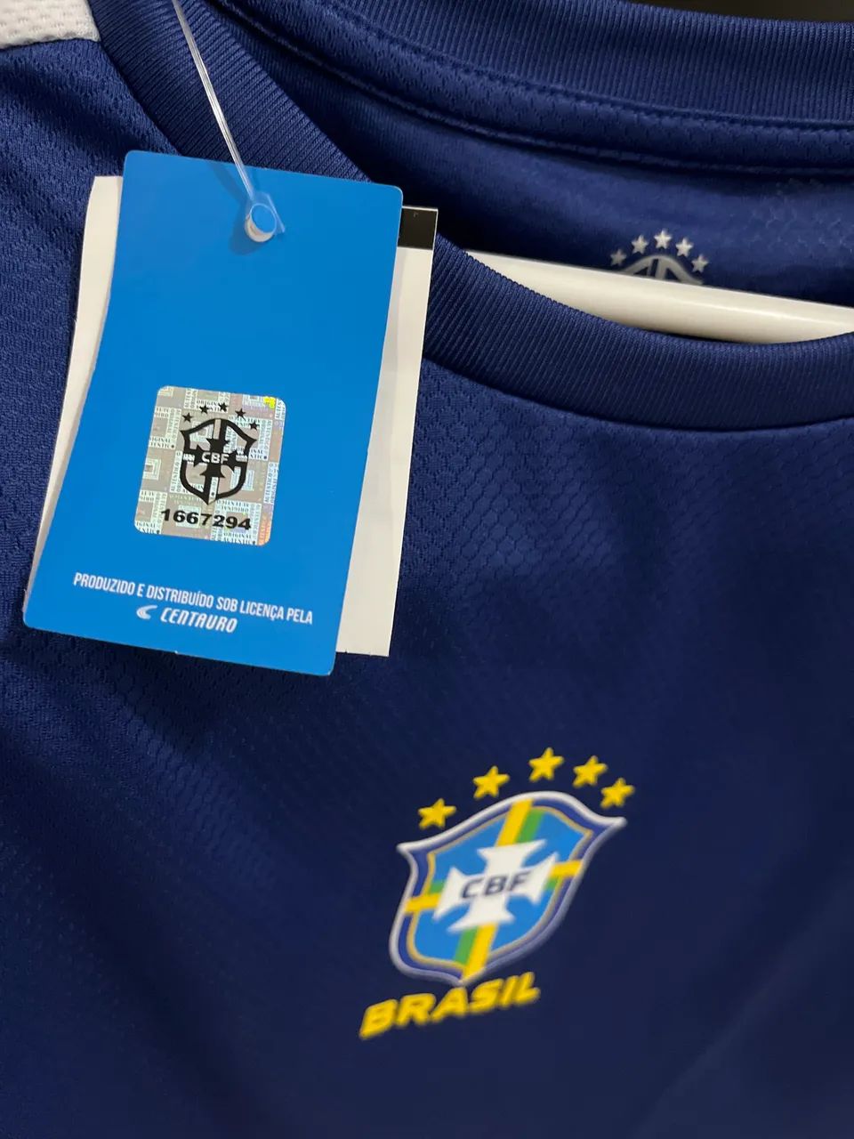 Camisa do Brasil CBF RECORTE LIC MASC M - Foto 3