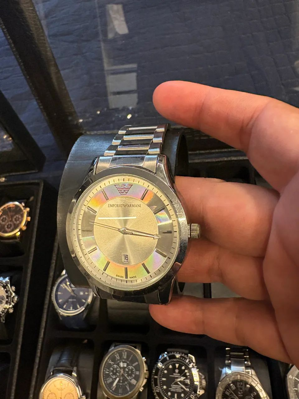 RELOGIO ARMANI EXCHANGE PRATA CROMADO
