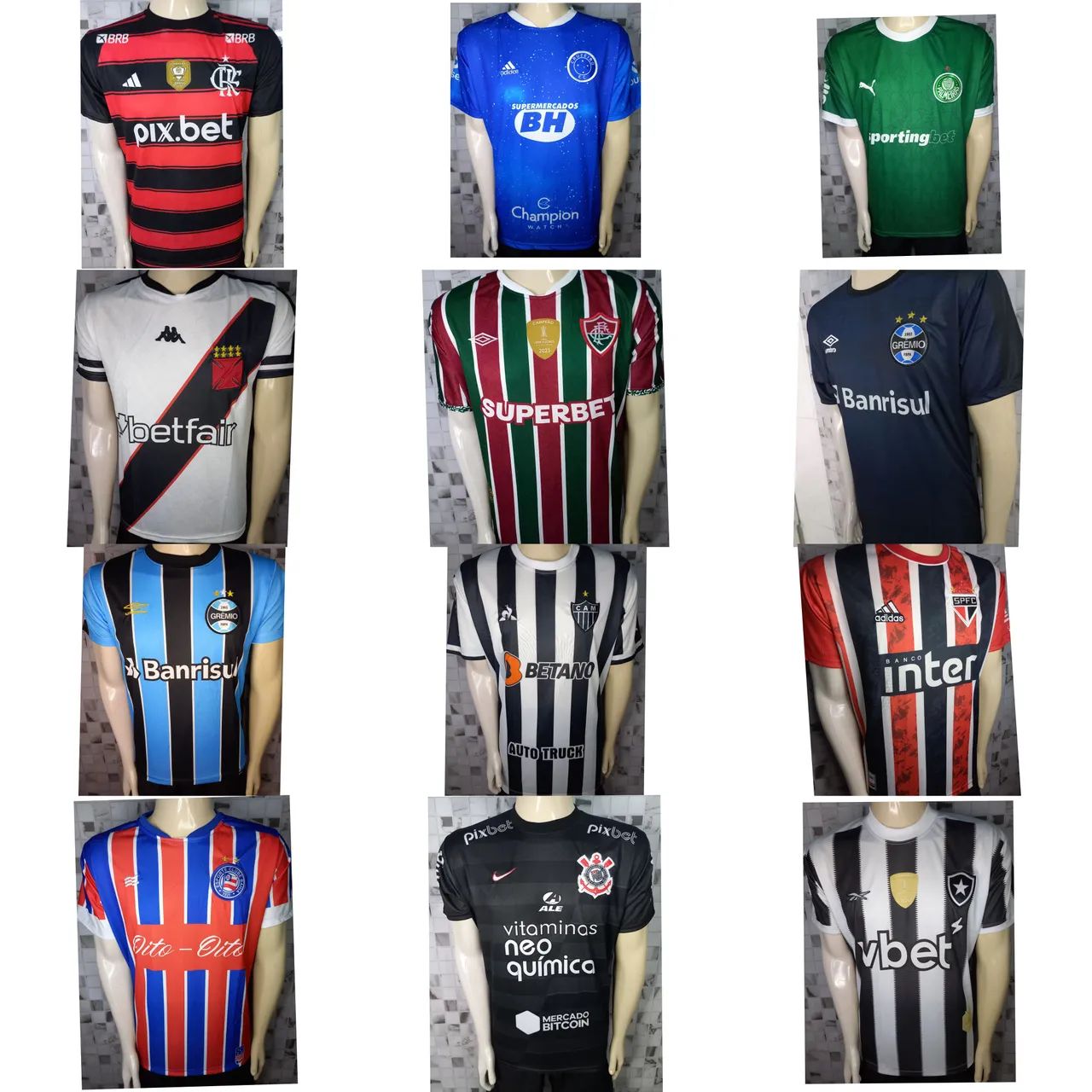 CAMISAS DE TIMES BRASILEIROS 