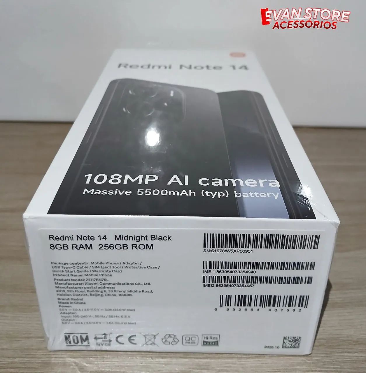 Smartphone Xiaomi Redmi Note 14 (256gb+8ram) Lacrado - Foto 2