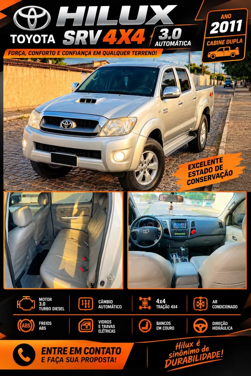 Toyota Hilux CD SRV 4X4 3.0 2011