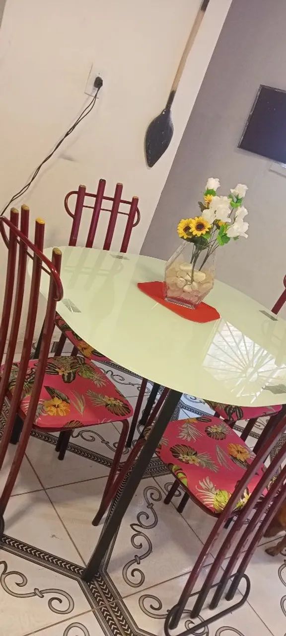Mesa de jantar vidro grosso. - Foto 3
