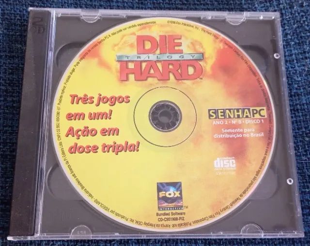 Jogo PC Die Hard Trilogy + CD Bônus Senha PC