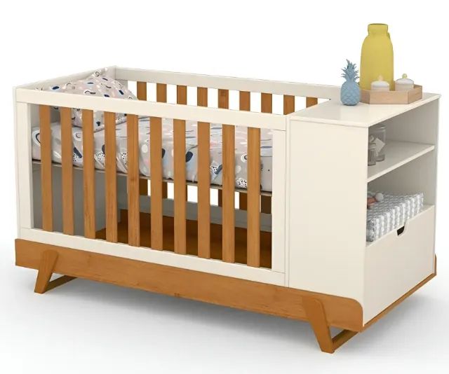Berço Multifuncional Bkids Off White Freijó - Matic