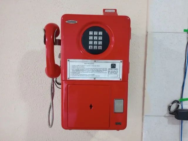  RELÍQUIA: ORELHÃO TELBRÁS 1989 (19/OUT) - FUNCIONA - PEÇA DE MUSEU - FIM DOS ORELHÕES