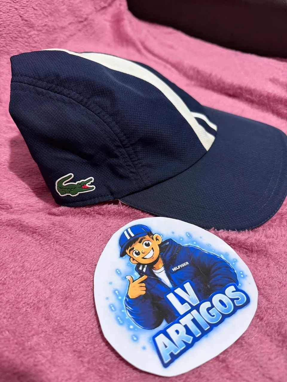 Boné Lacoste 2 faixas