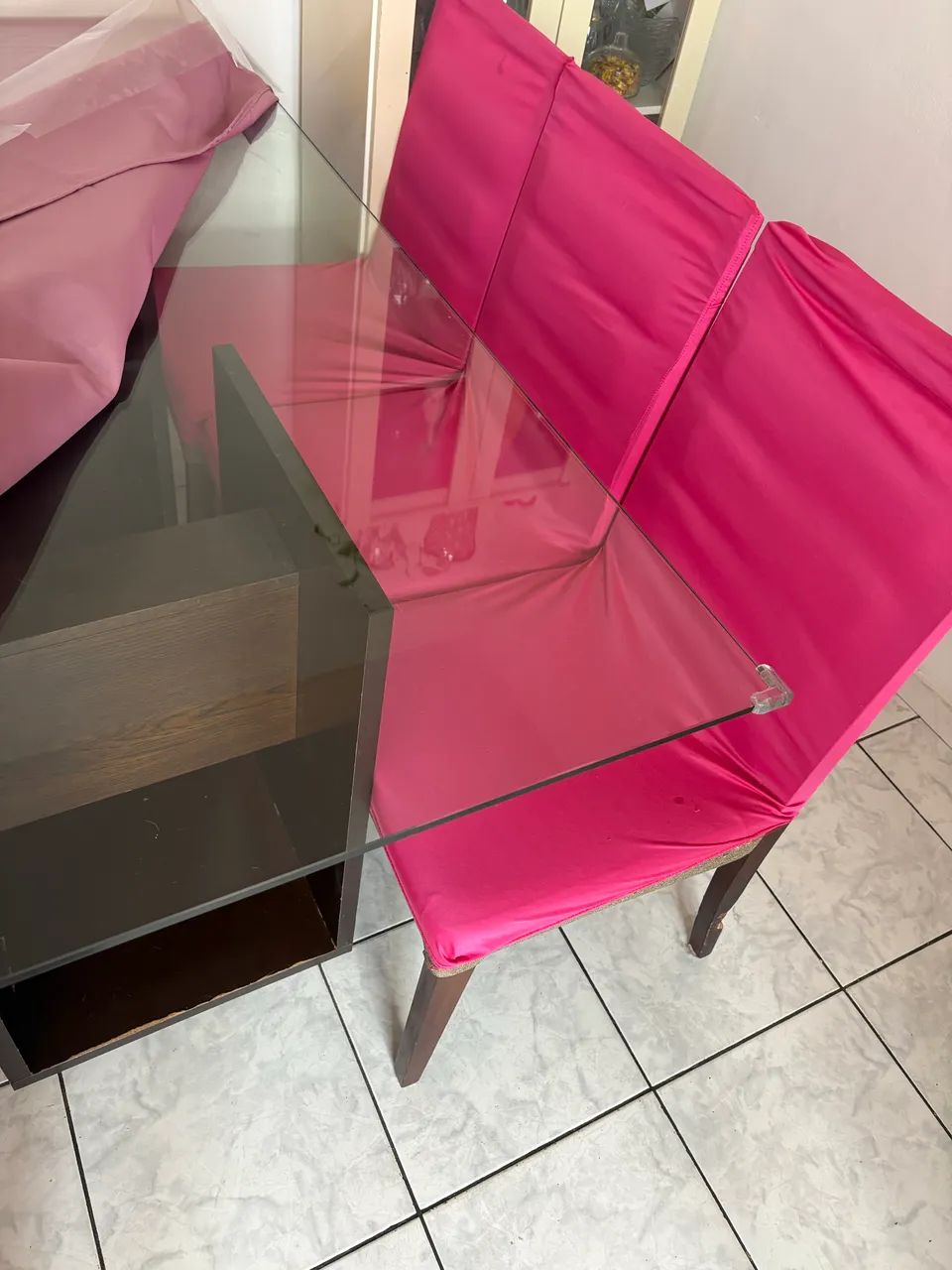 Conjunto de Mesa 6 lugares em vidro - Foto 3