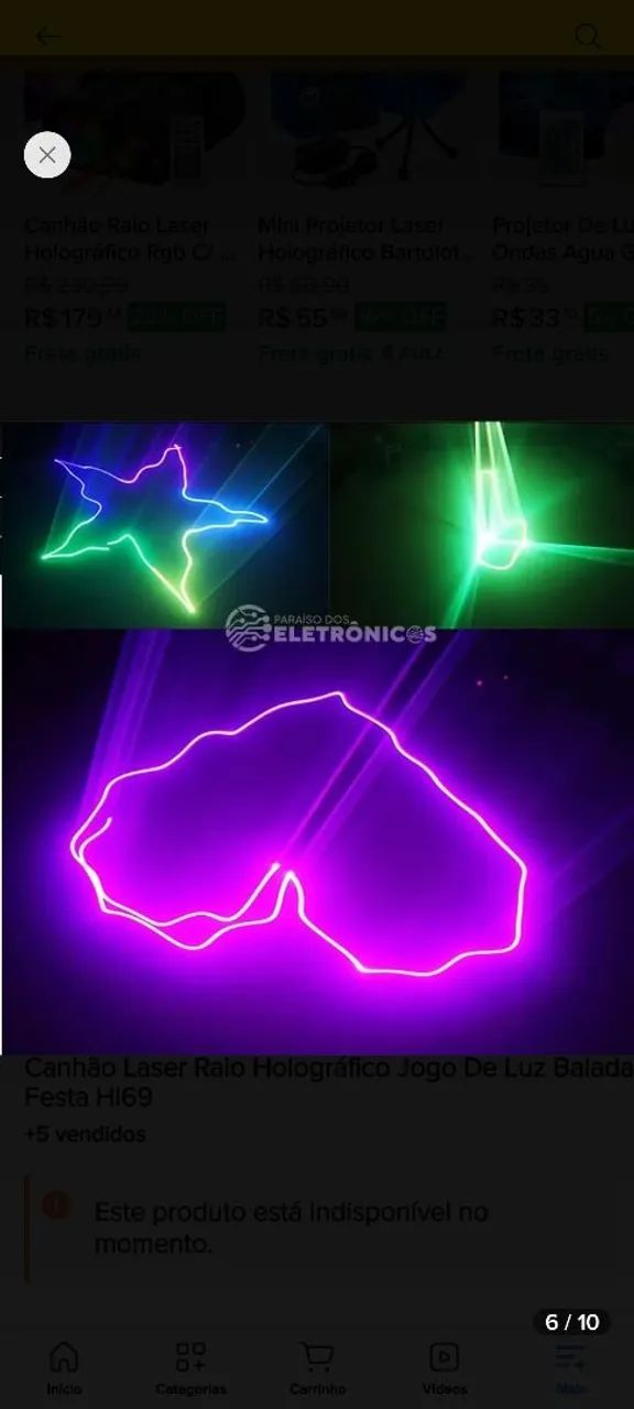 Laser profissional RGB balada - Foto 5