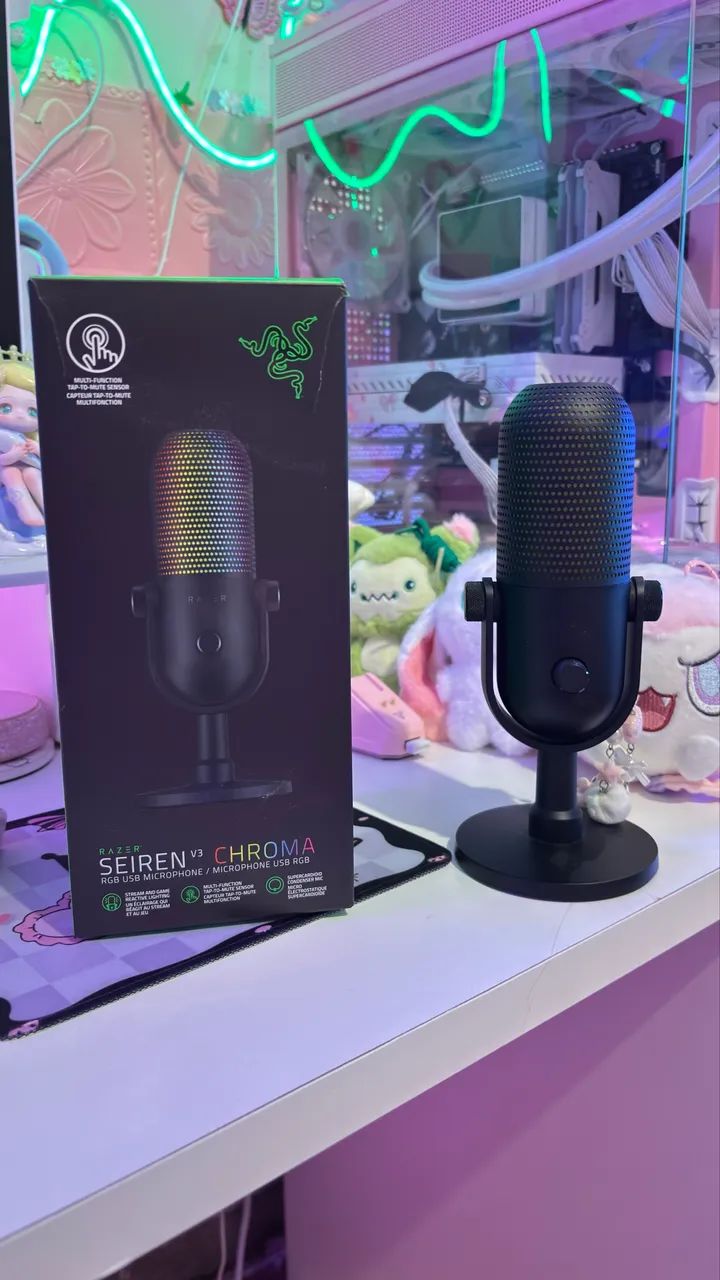 Microfone Raizer Seiren V3 Chroma na caixa  - Foto 2