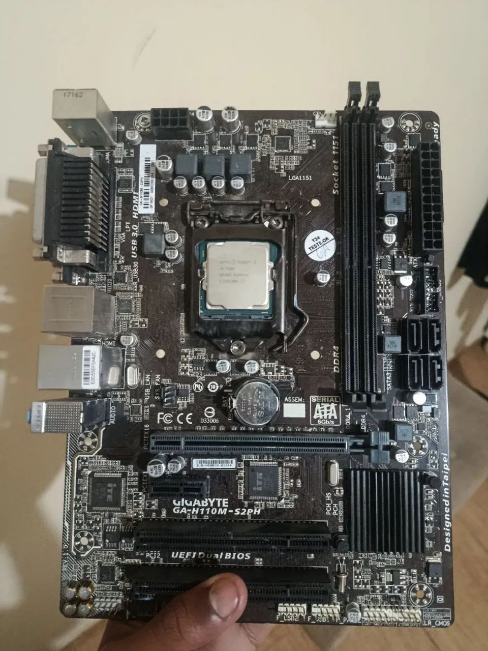 2 placas mãe h110m + i3-7100 
