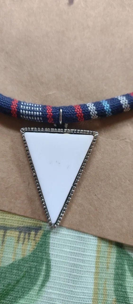 Gargantilha com uma pegada Africana. - Foto 2