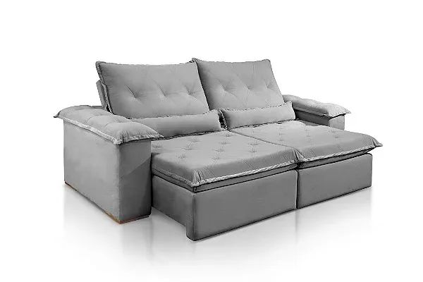 SOFA RETR SF.4250 VALENCIA 210CM VEL CINZA r77