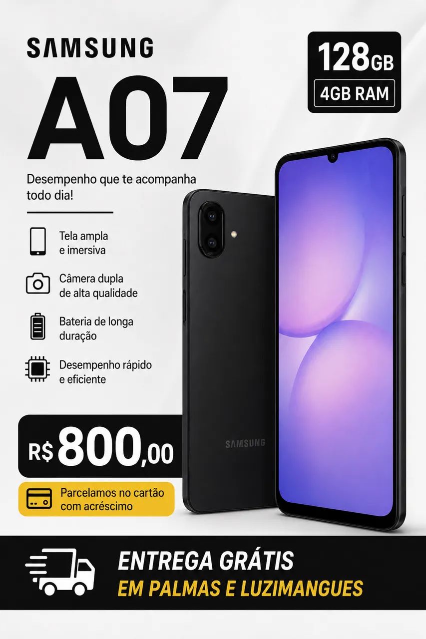 ? SAMSUNG A07 - 128GB | 4GB RAM 