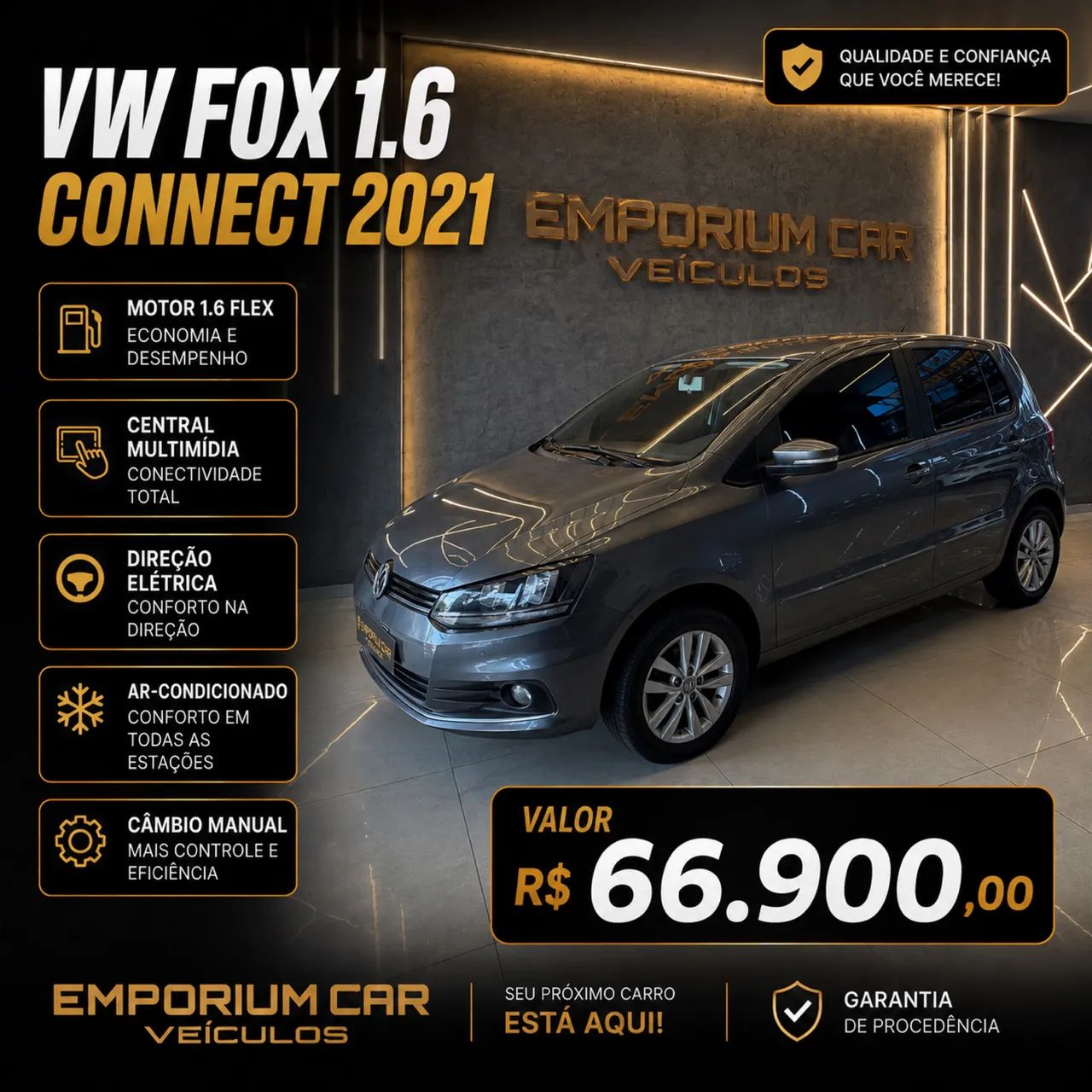 Volkswagen Fox Fox Connect 1.6 Flex 8V 5p 2021