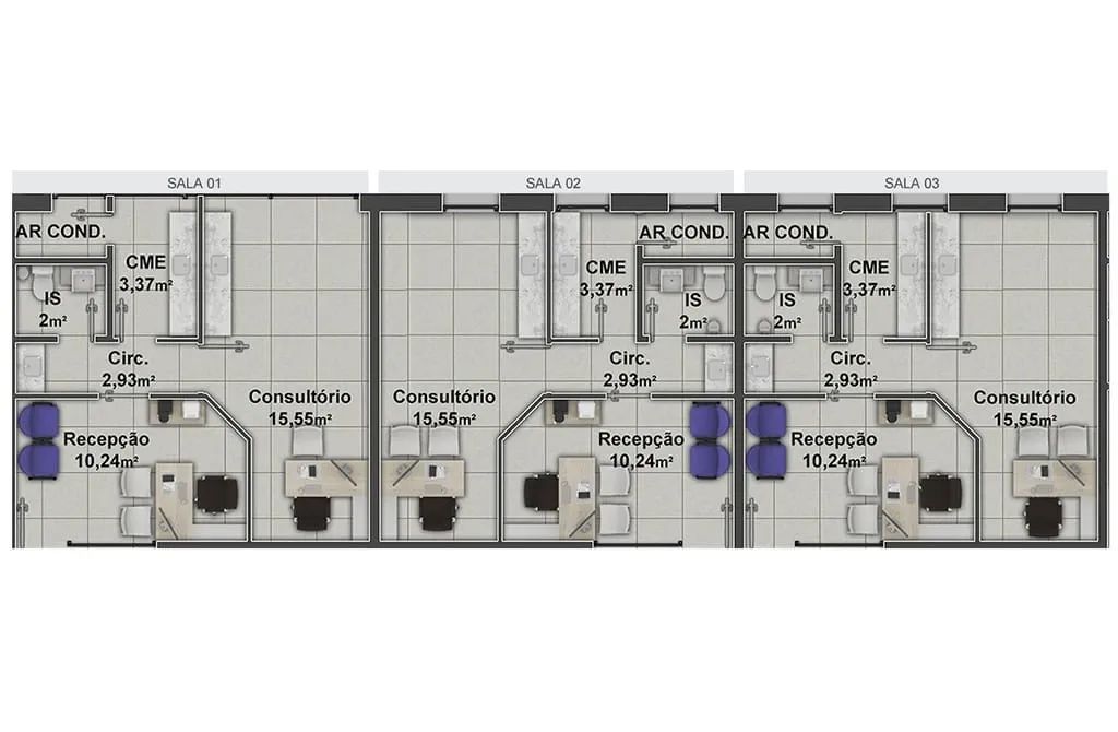 Sala para venda e locação, Centro, Ponta Grossa, PR - Foto 3