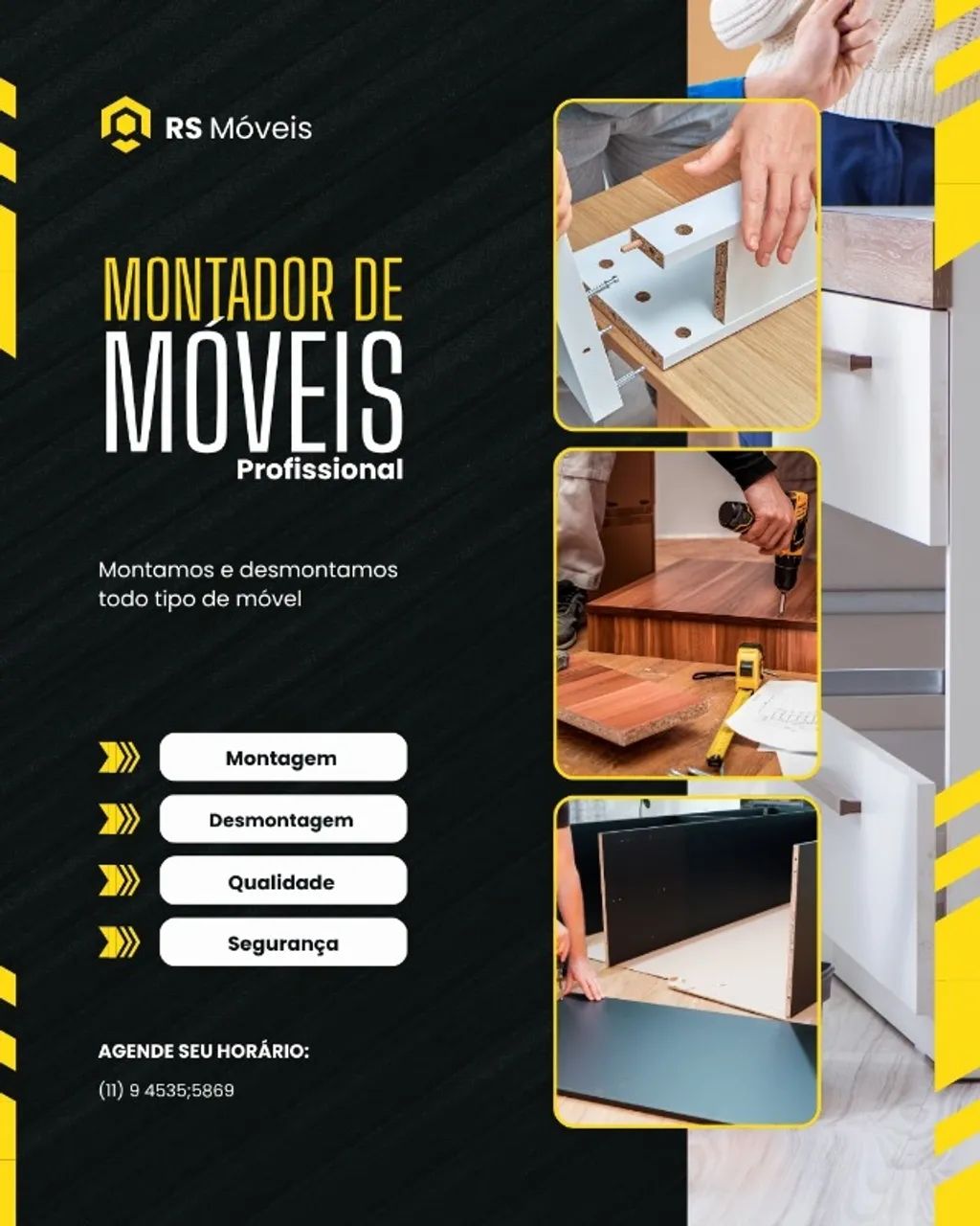 Montador de móveis profissional