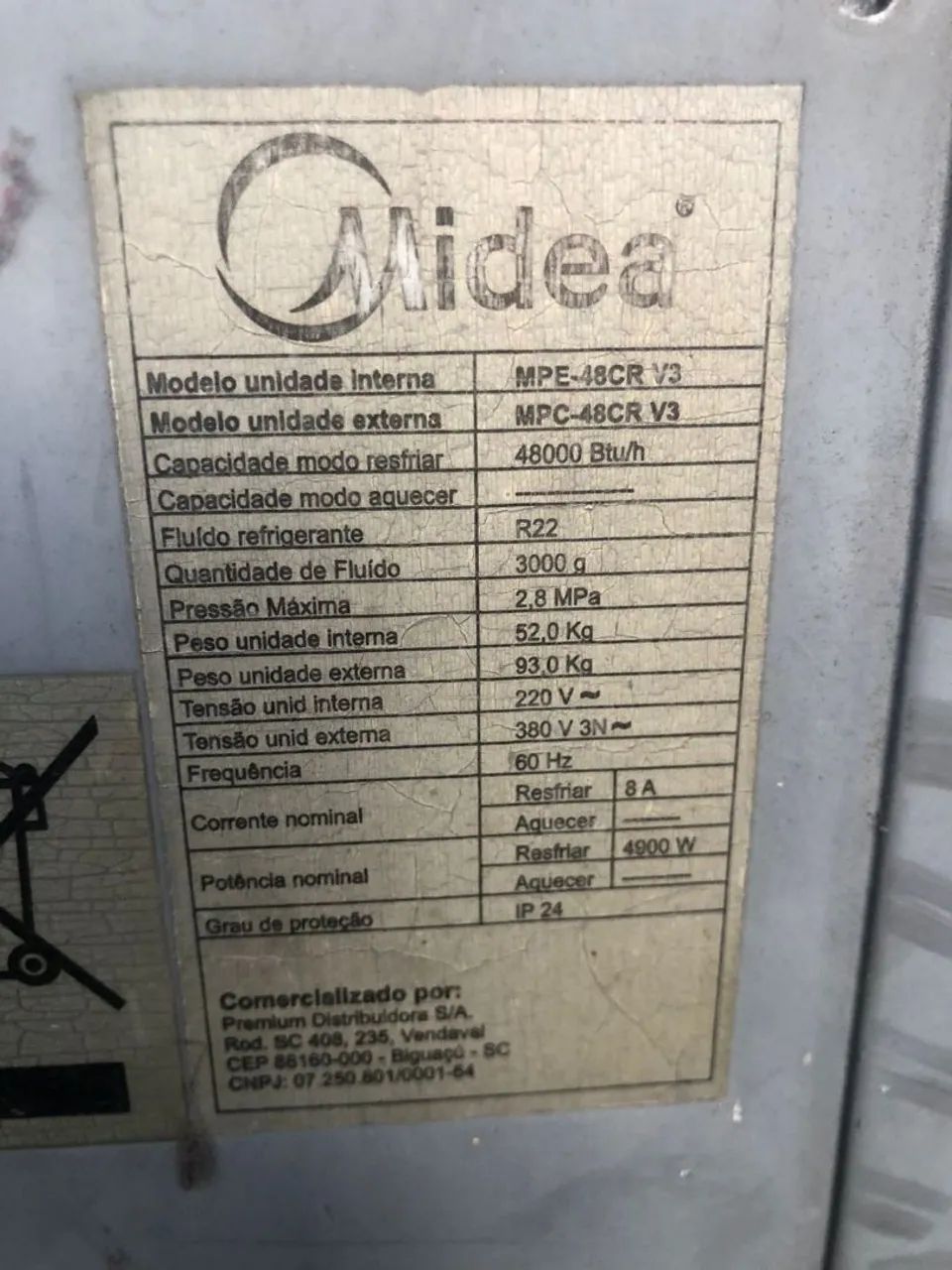 Splint piso-teto de 48.000 btu's. - Foto 4