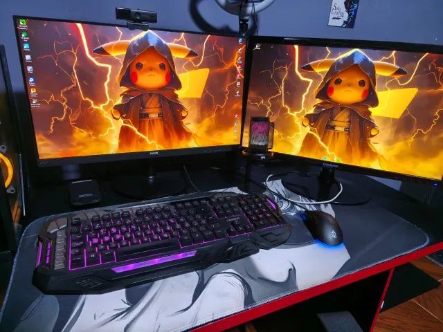 Pc gamer completo com 2 monitores ( avalio troca em celular como parte do pagamento ) - Foto 5
