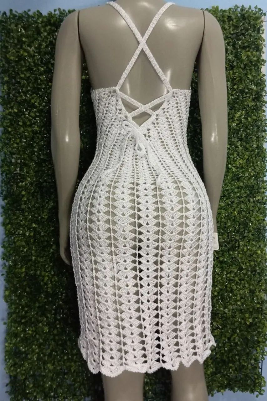 Vestido de crochê réveillon  - Foto 2