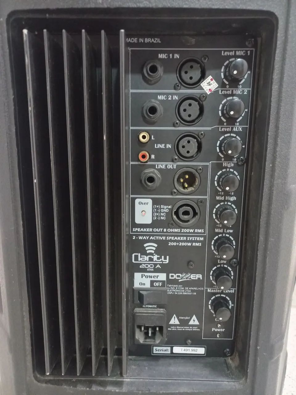 Caixa ativa DONNER Clarity 200A  12 polegadas - Foto 4