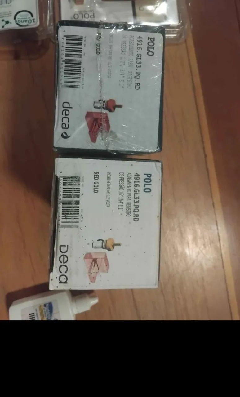 Acabamentos para banheiro DECA, novos, torneira, papeleira, registros, prateleira - Foto 5