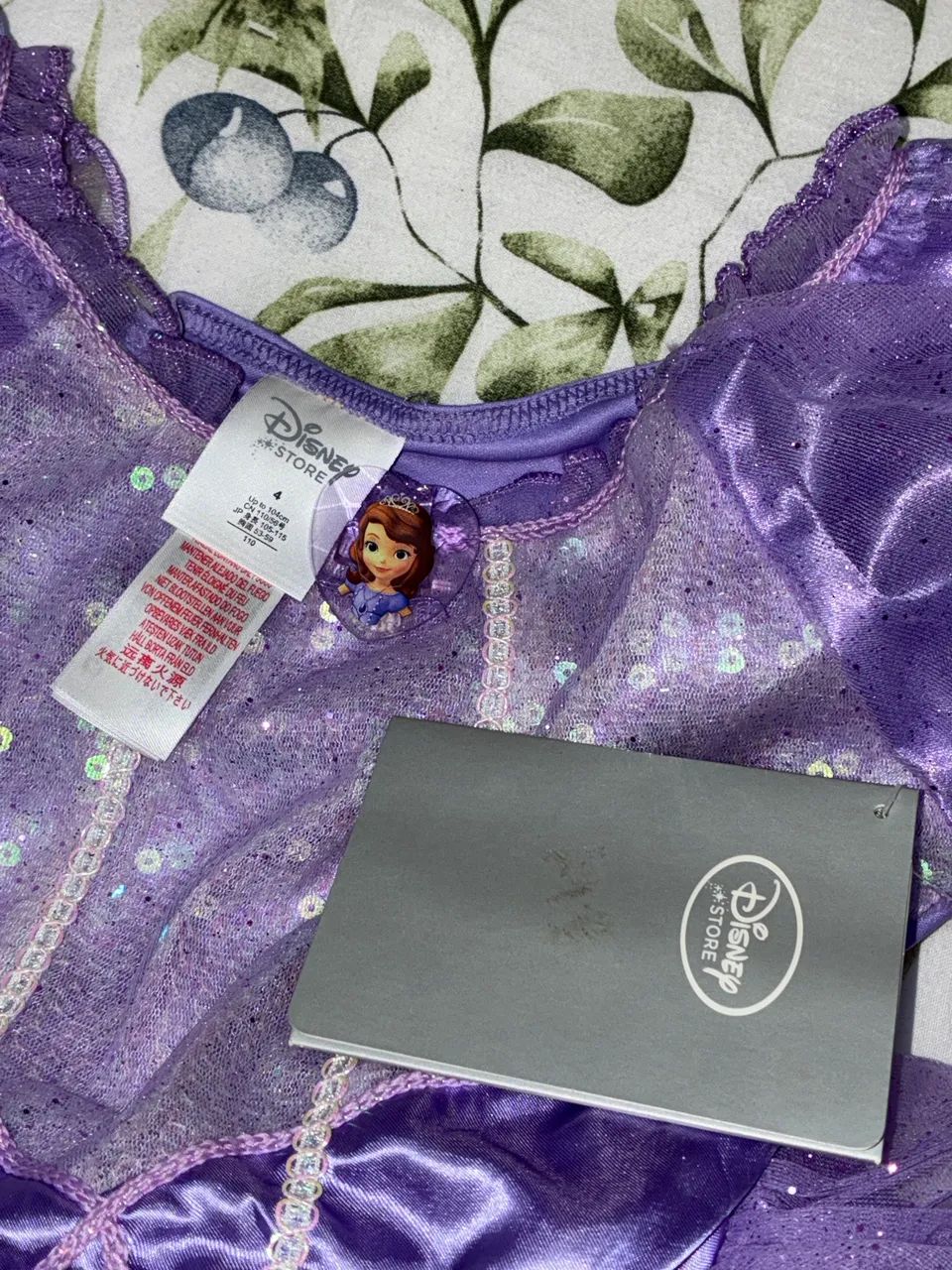 Vestido Original Disney Store Princesa Sofia - Novo com Etiqueta | Tam. 4 anos - Foto 3