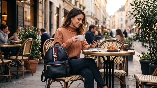 Bolsa mochila Tommy Hilfiger importada e original!