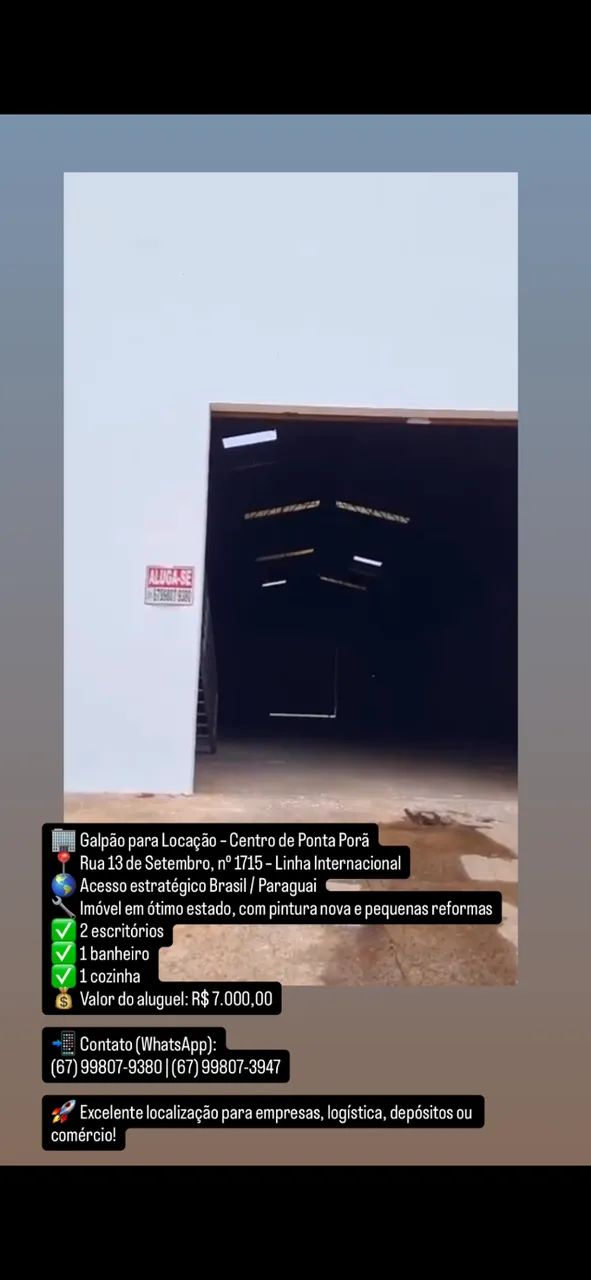 Galpão em Ponta Porã