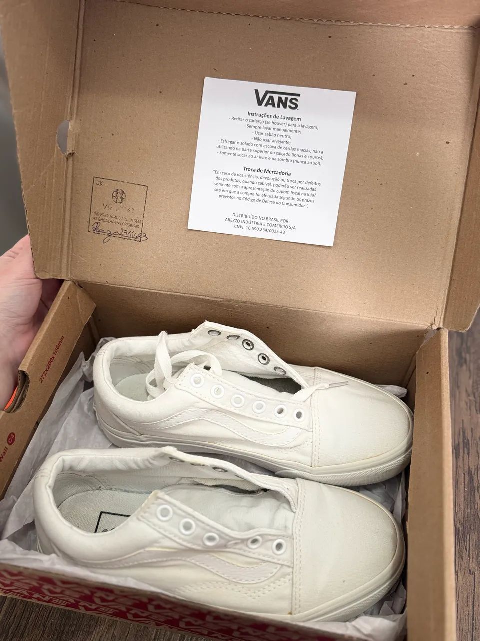 Vans Old Skool branco original 34 - Foto 4