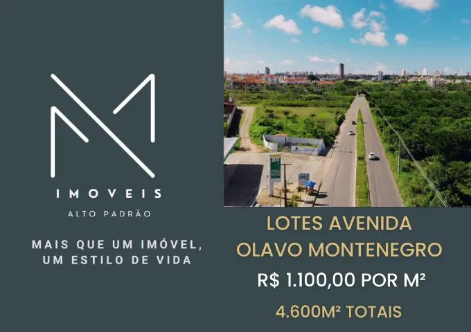 LOTES COMERCIAIS NA AVENIDA OLAVO MONTENEGRO