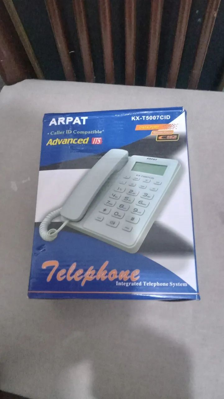 Telefone fixo retrô com linha  - Foto 4