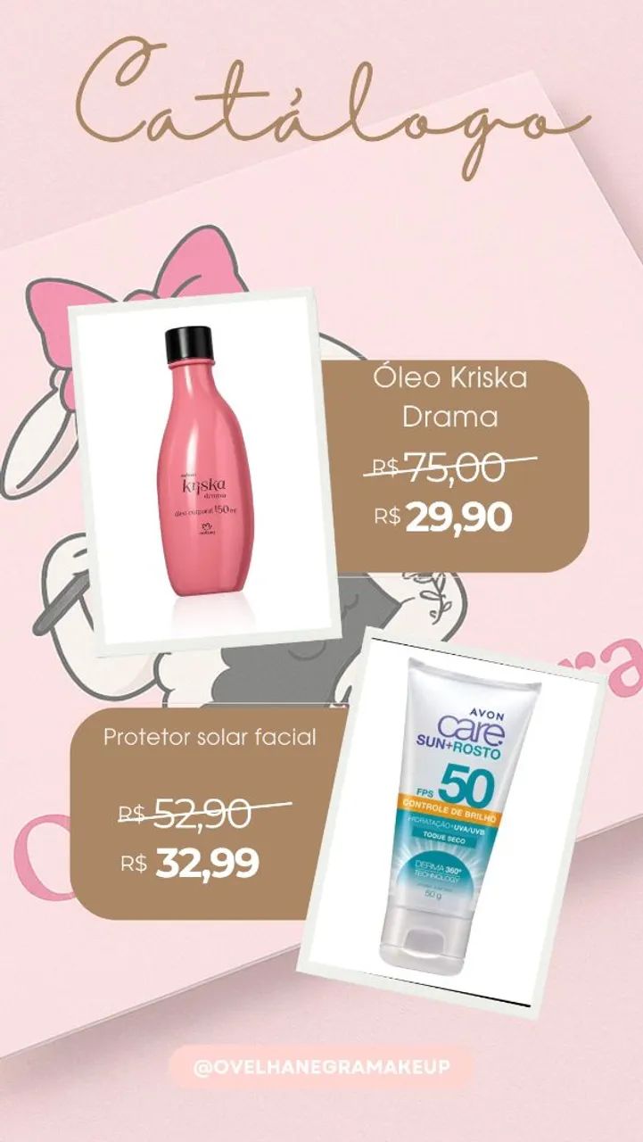 Óleo e protetor solar 