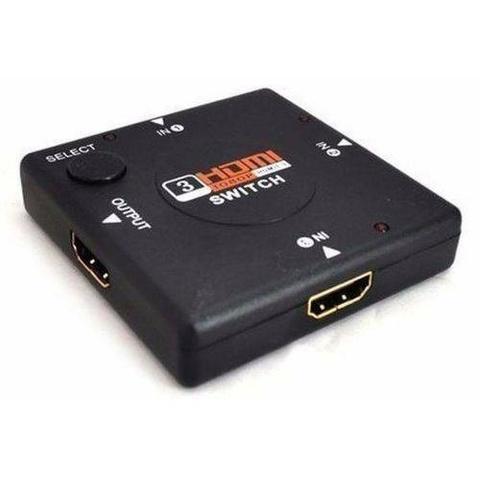 Switch Hdmi 1x3 Divisor 3 Portas Hub Para Ps4 Ps3 Xbox360 Tv Tablet Bluray