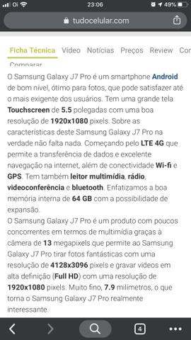 Galaxy J7 PRO 64GB Dourado - Foto 5