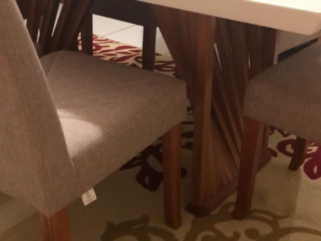 Mesa em laka branca e madeira maciça com console. - Foto 5