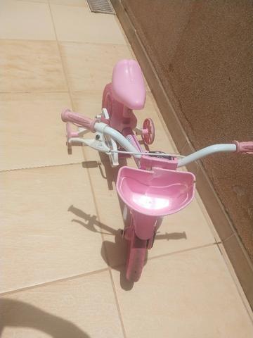 Bicicleta Infantil Aro 12 Nathor Flower Rosa - Foto 3