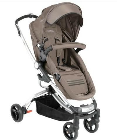 Carrinho de Bebê e Bebê Conforto Travel System Marrom Eclipse Kiddo - Foto 6