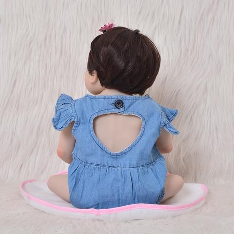 Bebê Reborn Boneca Realista Corpo De Silicone 57 Cm Menina Frete Grátis - Foto 5