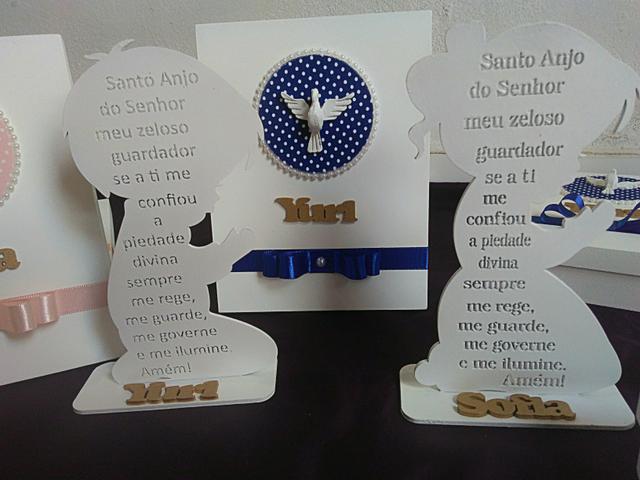 Lembranças em MDF para Batismo